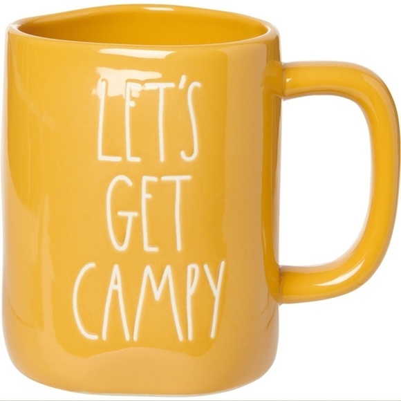 Rae DUNN • “Let’s Get Campy” Yellow Mug - Picture 2 of 11
